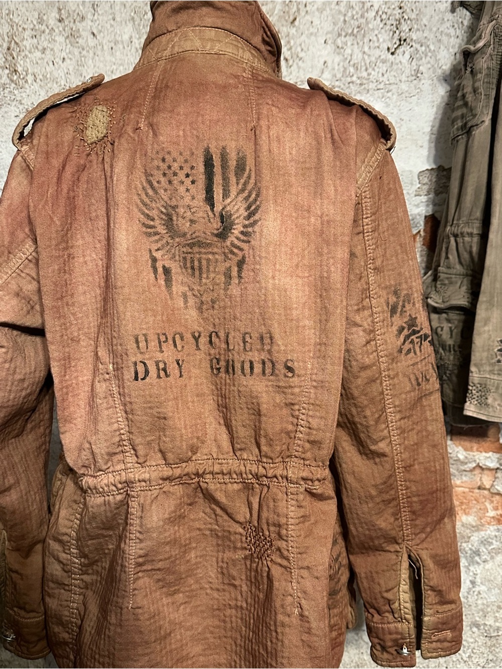 Upcycled // heavily mended salvaged jacket - Picture 7 of 14